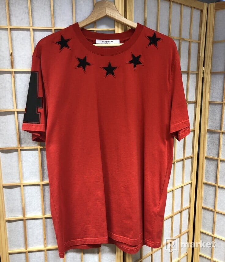 Givenchy Star a Numbers Jersey T-shirt