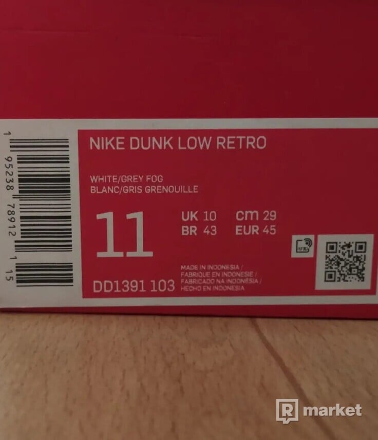 Nike Dunk Low Grey Fog