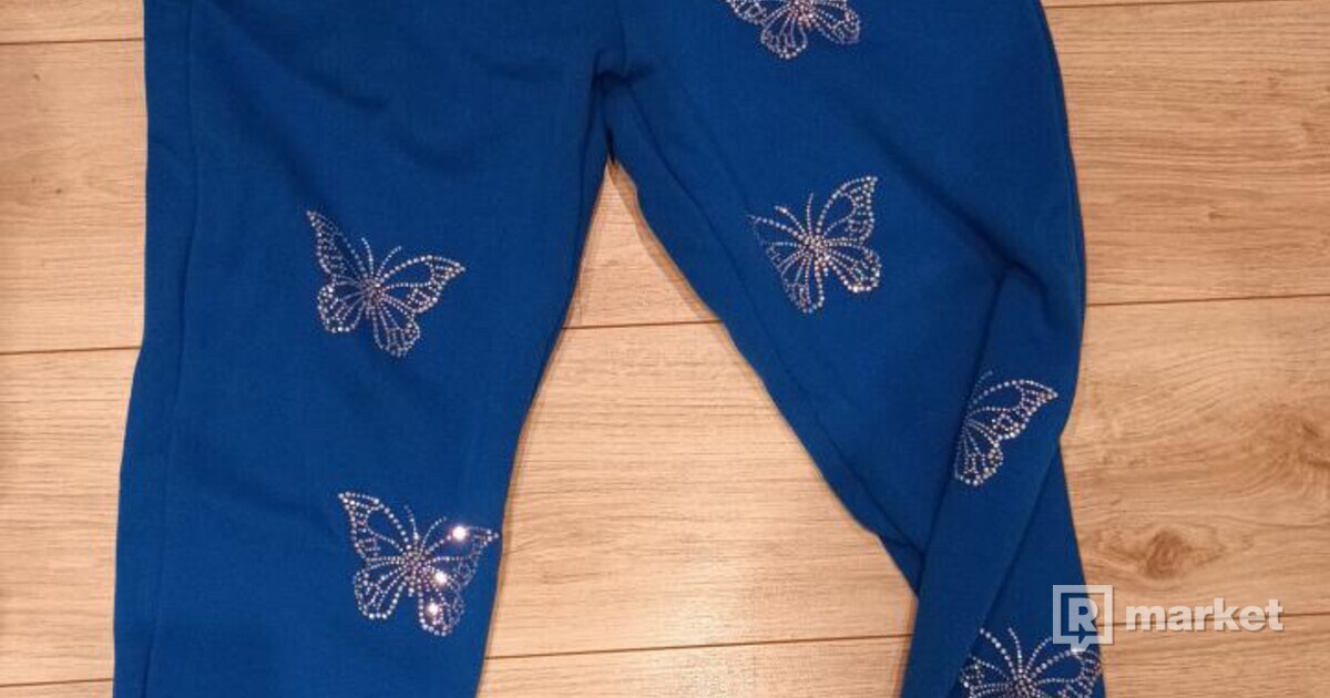 Royal Blue Butterfly Leggings