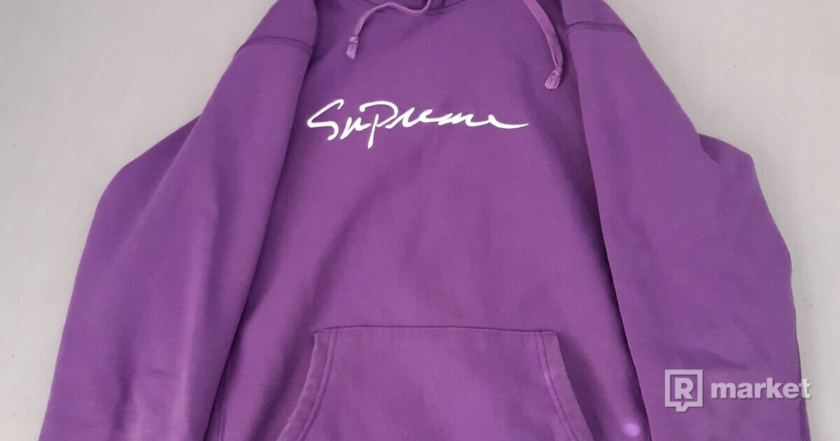 Supreme script logo hoodie | REFRESHER Market