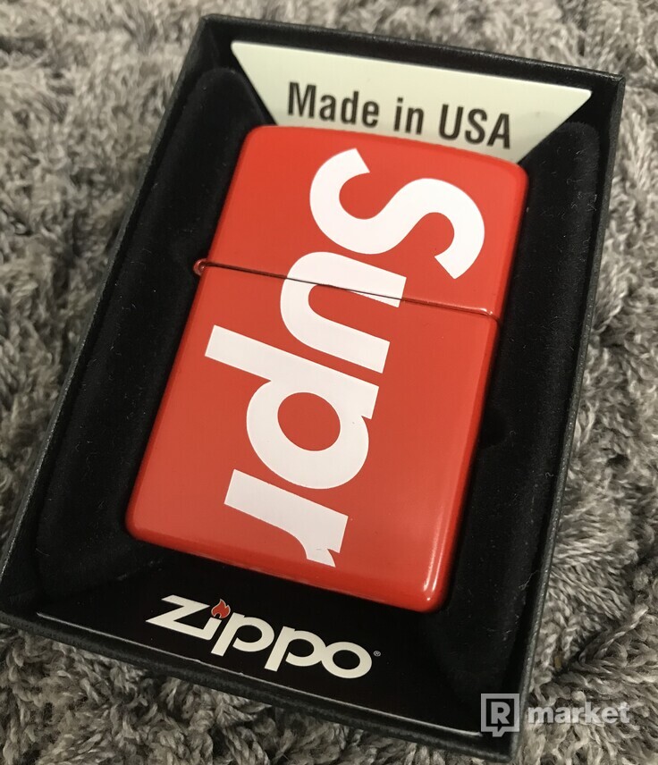 Supreme Logo Zippo® Red | REFRESHER Market