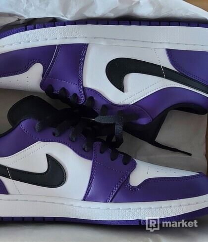 Air Jordan 1 low court purple