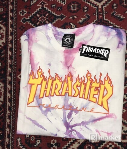Thrasher CUSTOM Flame Logo Tee 🟠