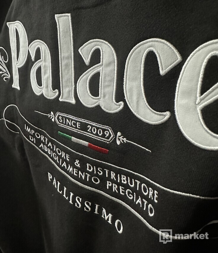 Palace italia zip funnel black L, XL
