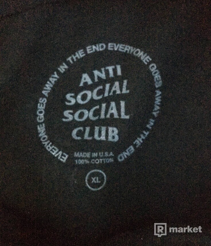 Anti Social Social Club- Car underwater black hoodie
