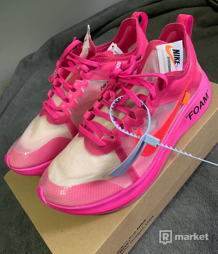 Nike X Off White Zoom Fly Tulip Pink