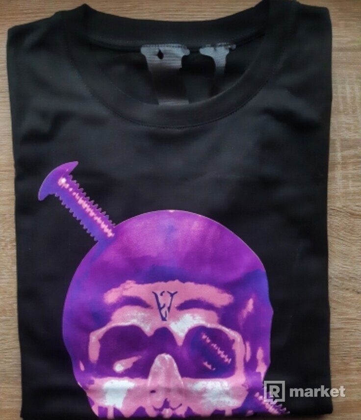 Vlone Screwhead Purple Skull Tee