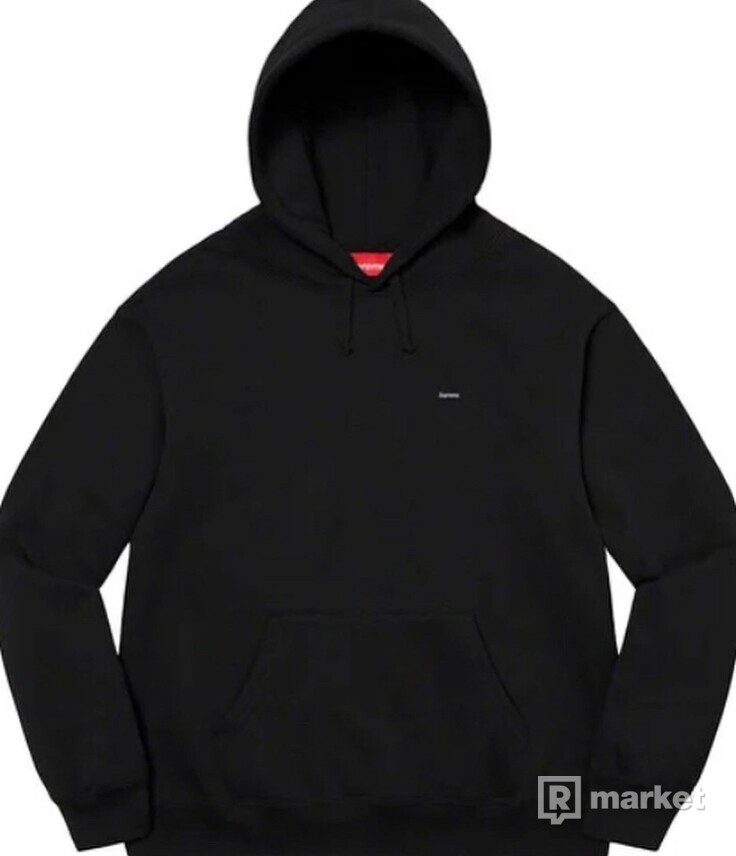 Supreme small box hooded sweatshirt black