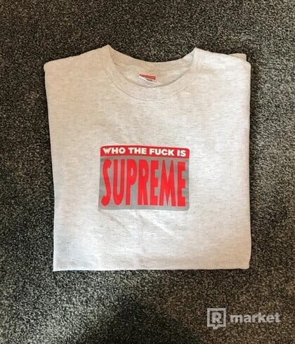 Supreme Who The Fuck Is Tee L White