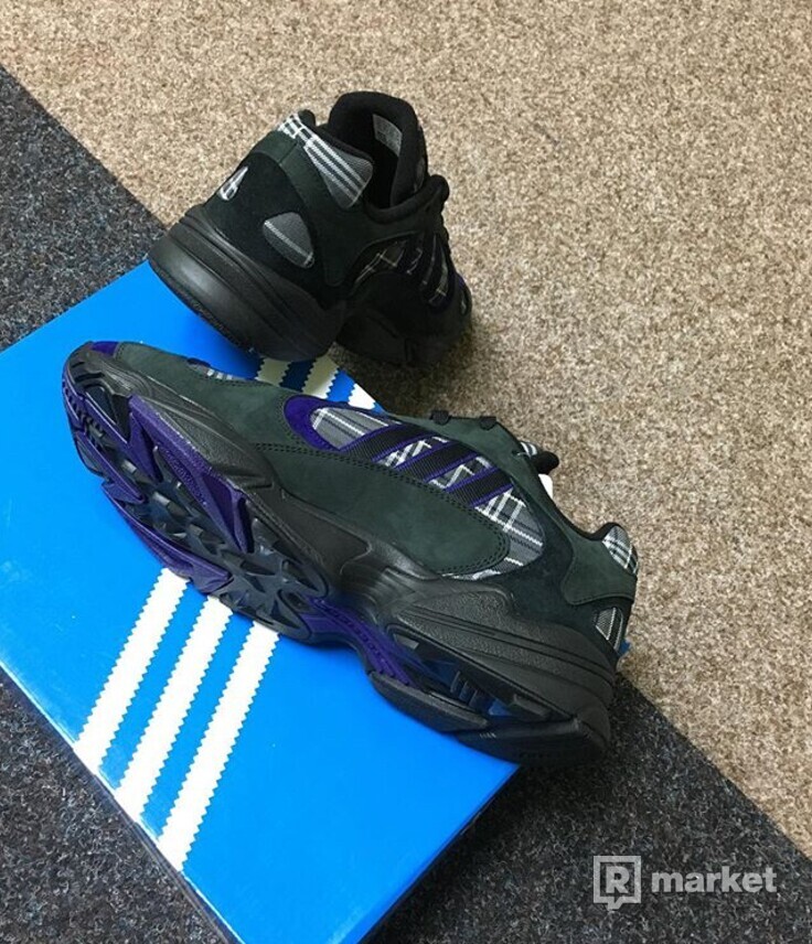 Adidas Yung-1 Purple Plaid