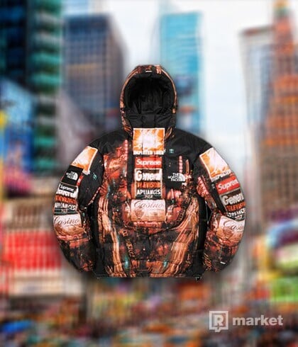The North Face x Supreme 800-Fill Half Zip Hooded Pullover Times Square