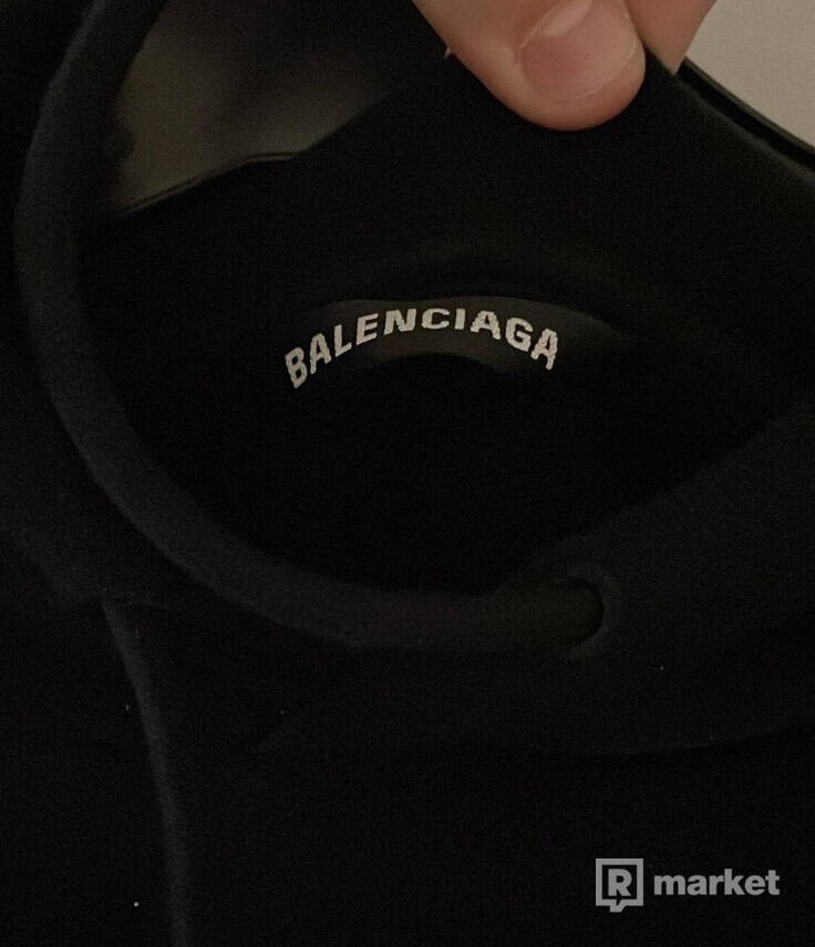 Balenciaga embroidered logo hoodie