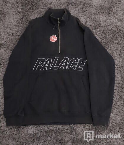 Palace Half-Zip Top Black