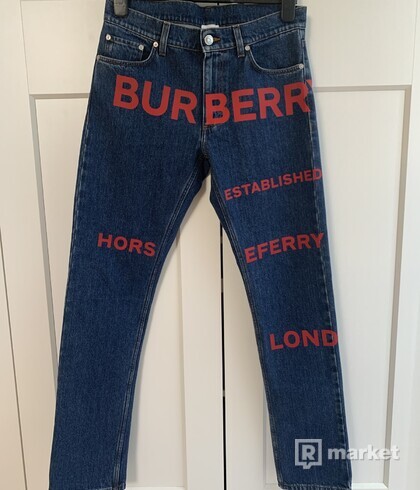 Burberry Red logo Jeans