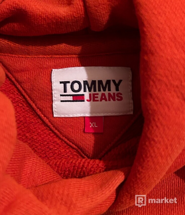 Tommy Hilfiger - Mikina oranžovo-červená