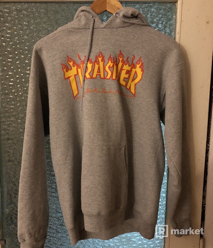 Thrasher hoodie grey