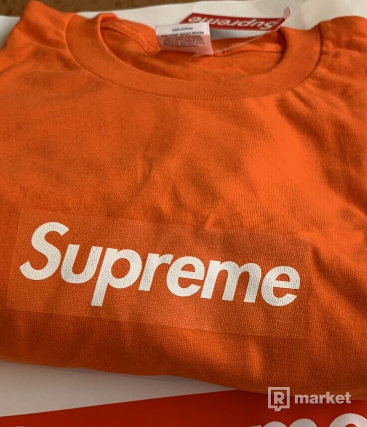 Supreme Box Logo longsleeve orange [XL]