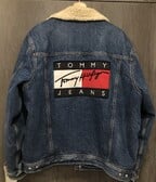 Tommy Jeans trucker denim sherpa jacket