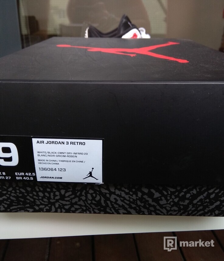 Air Jordan 3 Infrared 2014 stav 9.5/10 s krabicou  znížená cena
