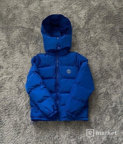 Trapstar Irongate Detachable Hooded Puffer Jacket - Blue