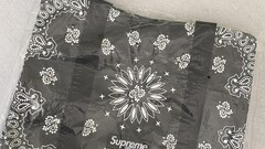 Supreme Bandana Tarp Small Duffle Bag Black