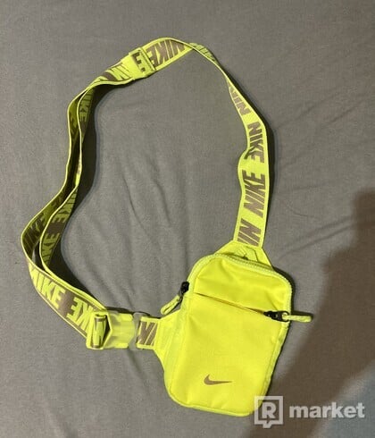 nike shoulder bag neon yellow