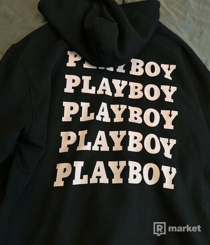 Playboy x Missguided black/pink hoodie