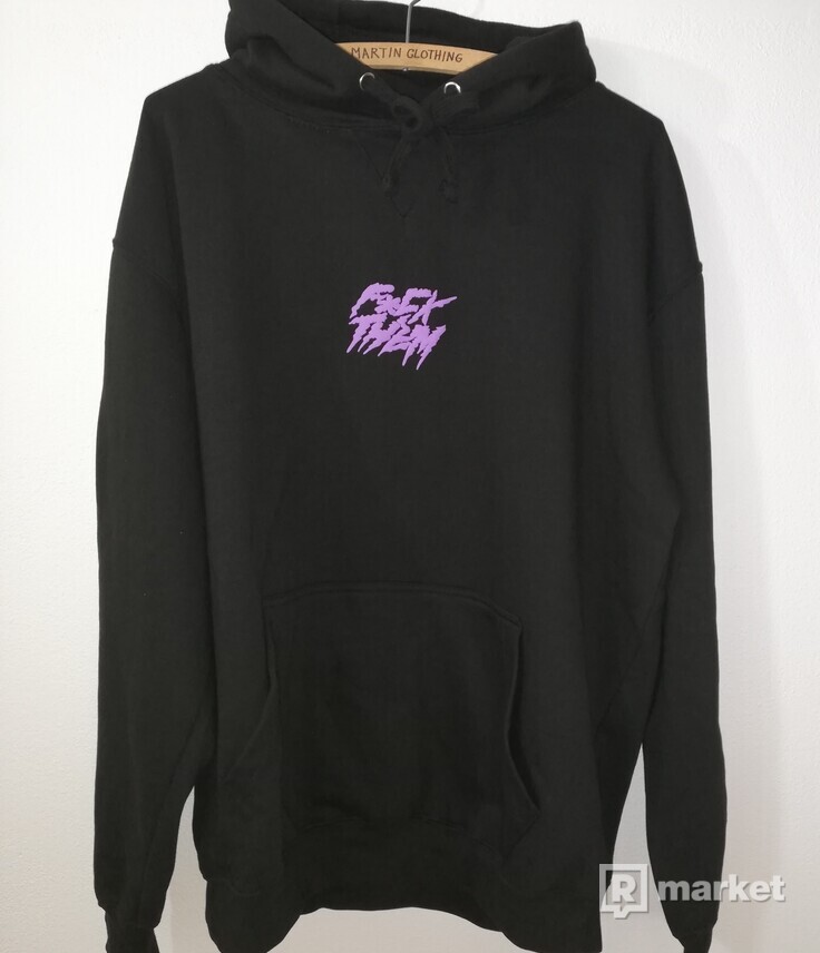 F*CK THEM LIMITED winter hoodie black/purple