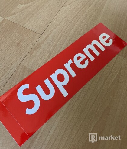 Supreme logo box stickers