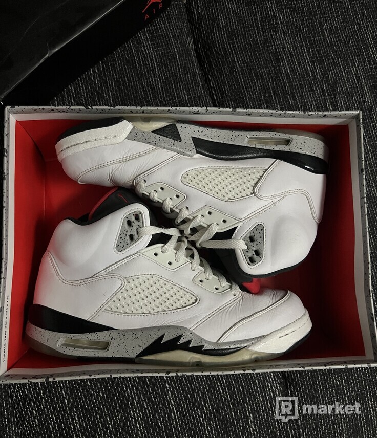Air Jordan 5 White Cement