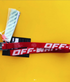 OFF WHITE mini Industrial belt 2.0 red
