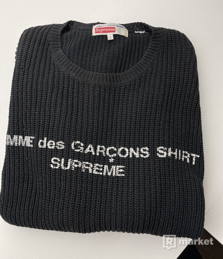 Supreme Comme Des Garcons Shirt knit sweater / sveter