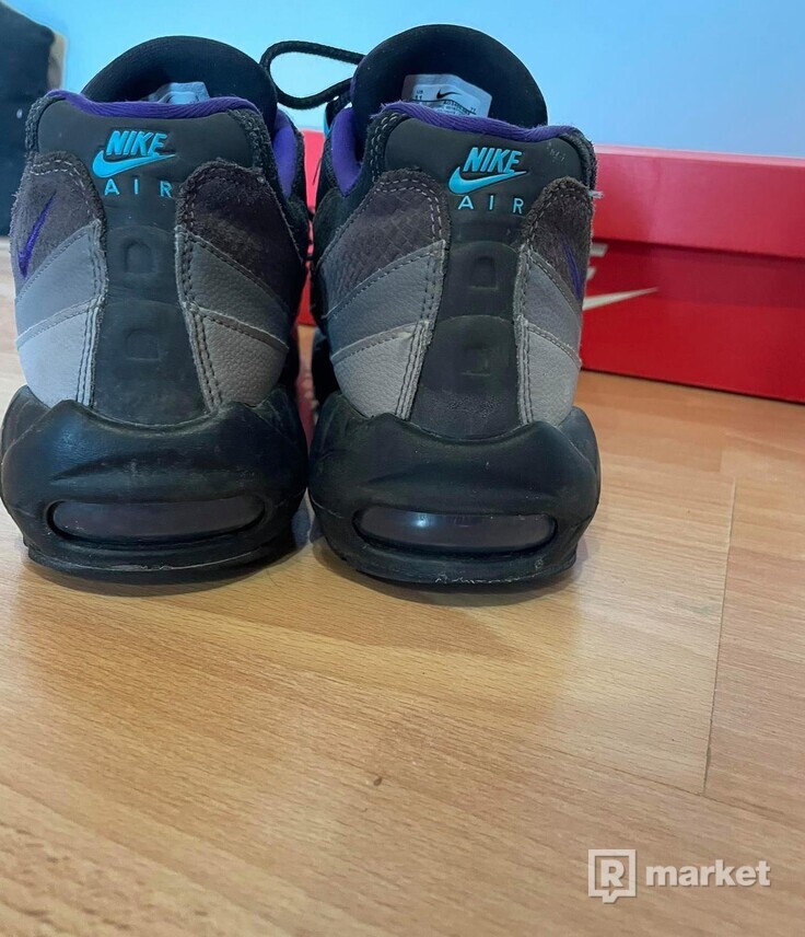 Nike Air Max 95 Black Court Purple Teal Nebula