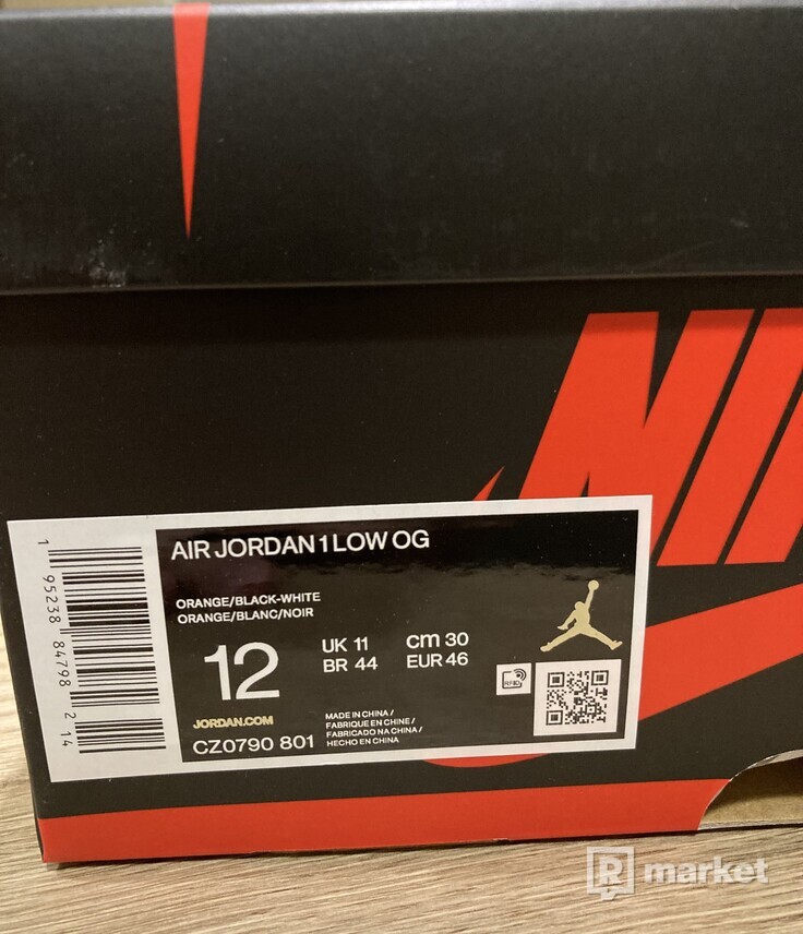 Nike Air Jordan 1 low Starfish OG - EU46/US12