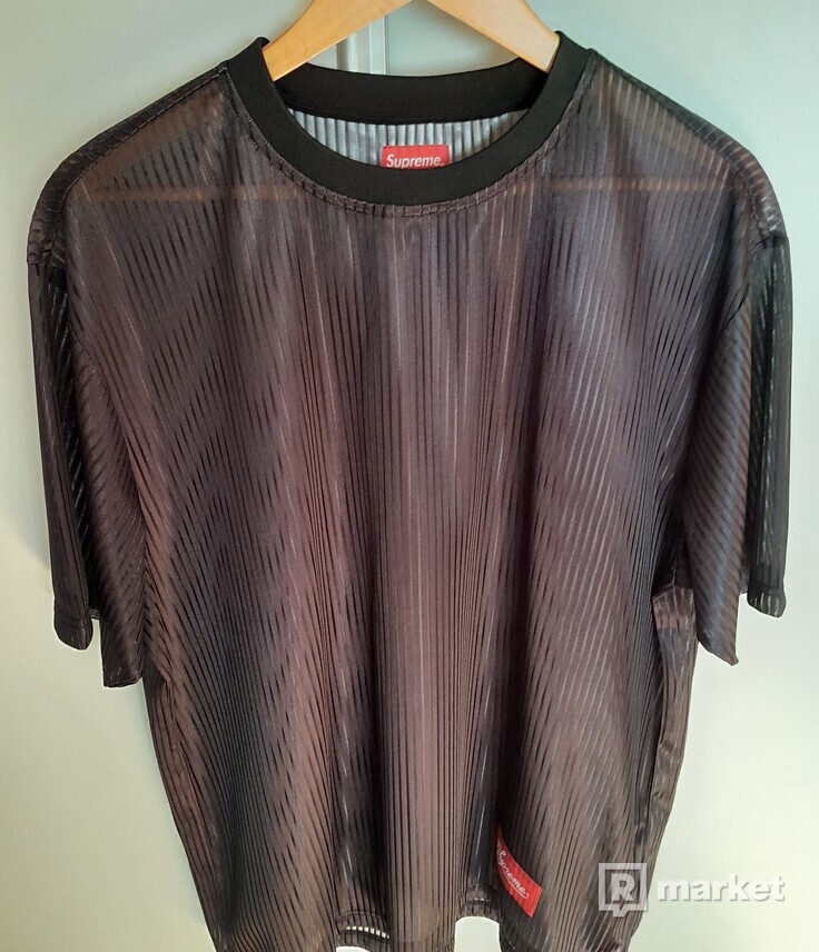 Supreme Mesh Jersey Top and Shorts 2023 black