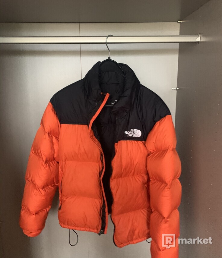 North Face Nuptse Jacket Orange