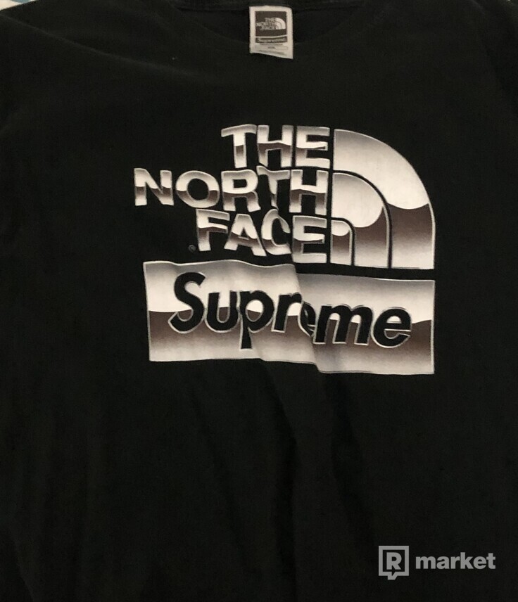 Supreme X The North Face Metallic Logo Tee