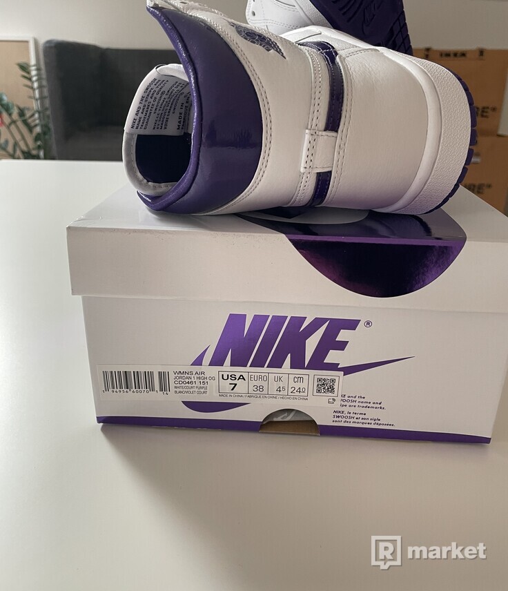 Nike air jordan 1 high Court Purple