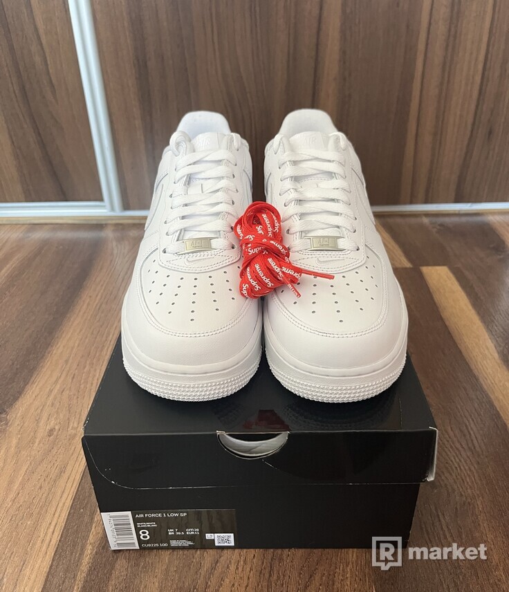 Air force 1  low supreme white