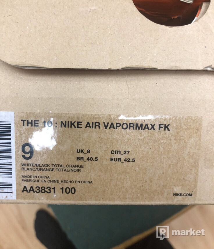 Nike Air Vapormax x Off-White 2018 White