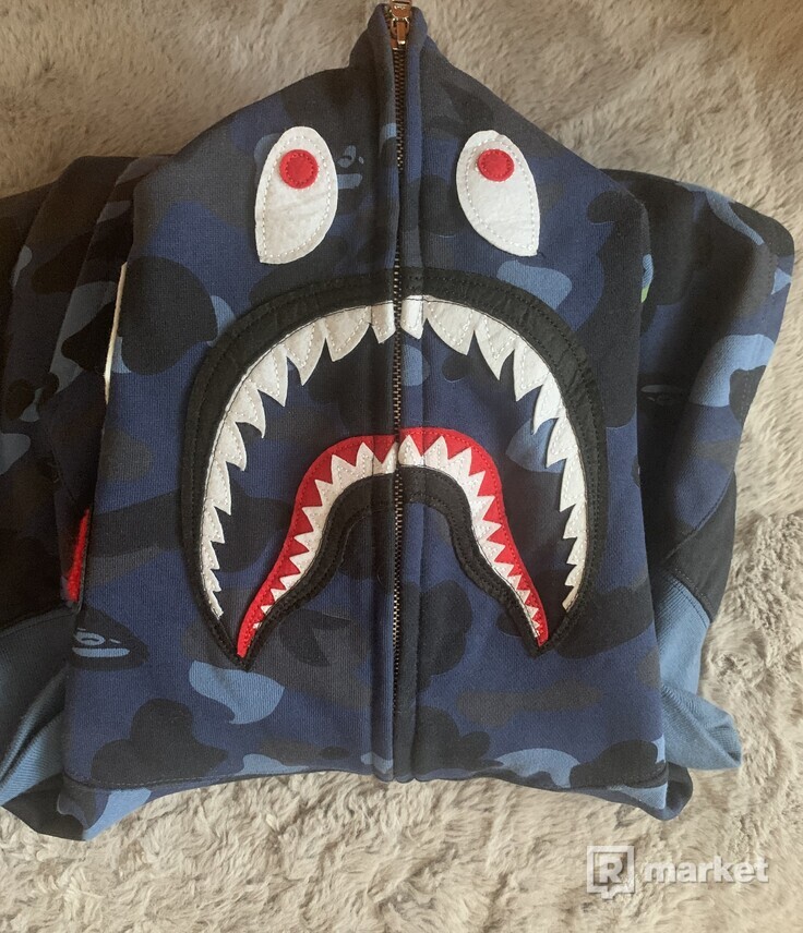 Bape x PSG shark hoodie