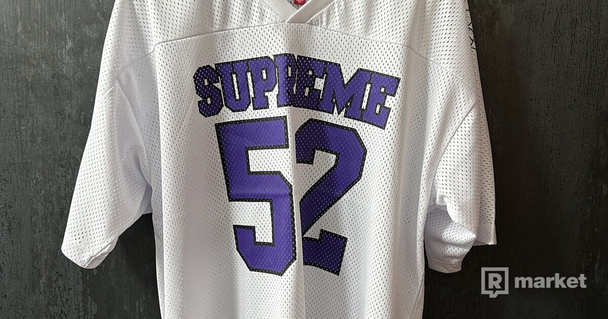 Supreme spiderweb football jersey white L | REFRESHER Market Supreme spiderweb football jersey white L | REFRESHER Market