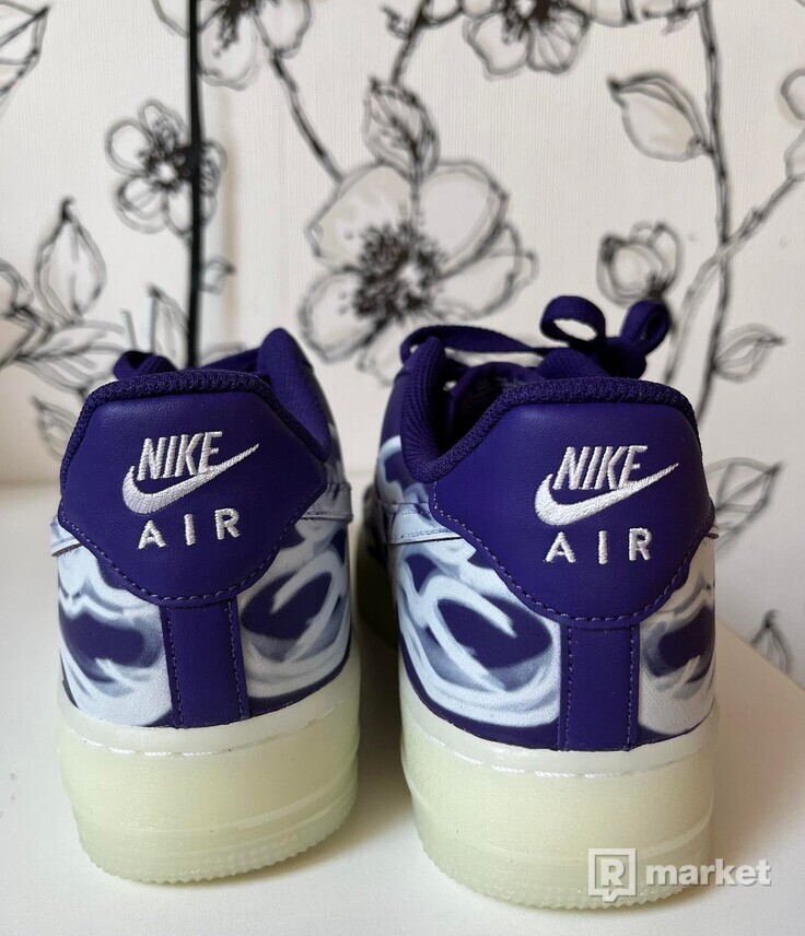 Nike Air Force 1 Low '07 QS Purple Skeleton Halloween (2021)