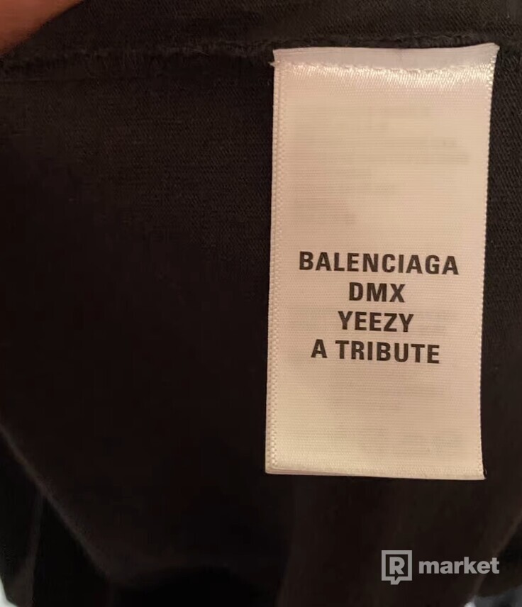 Balenciaga Yeezy DMX A Tribute Longsleeve T-Shirt Faded Black