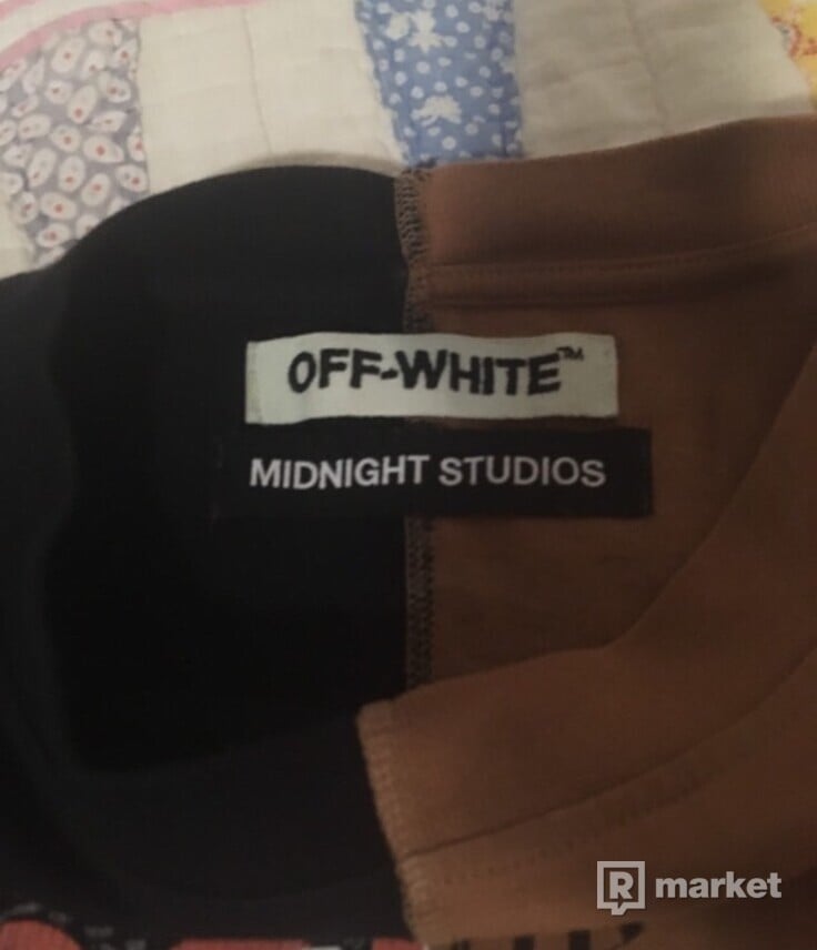 Off white x midnight studios Split tee