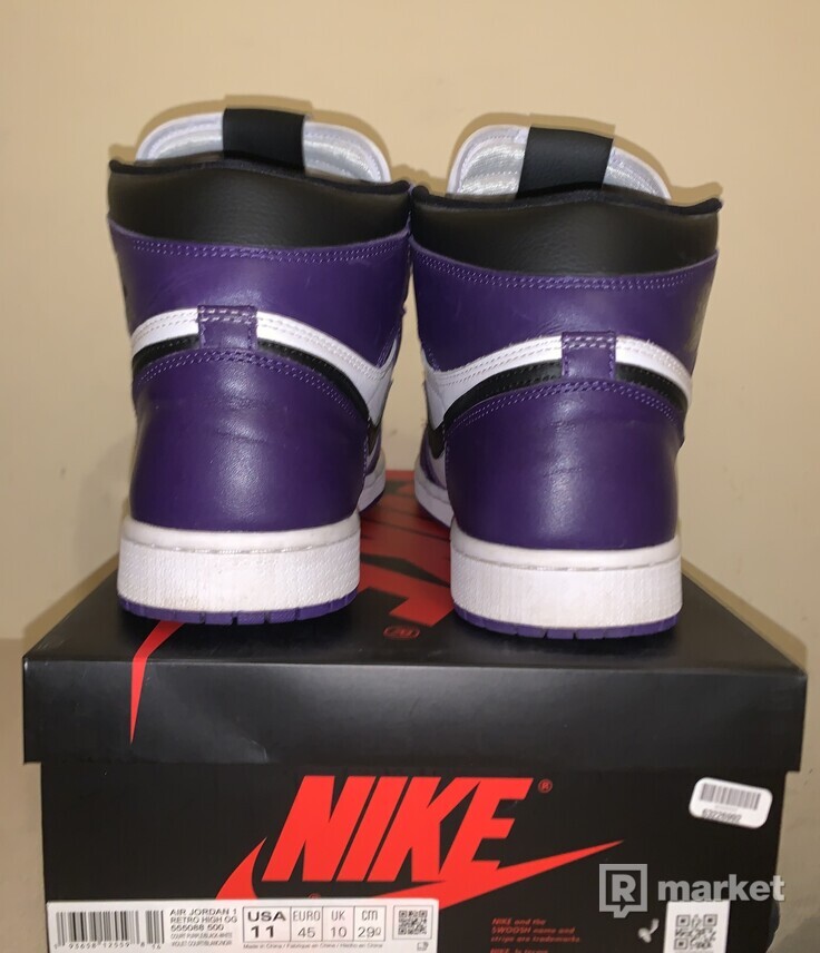 Jordan 1  Retro High “Court Purple White”