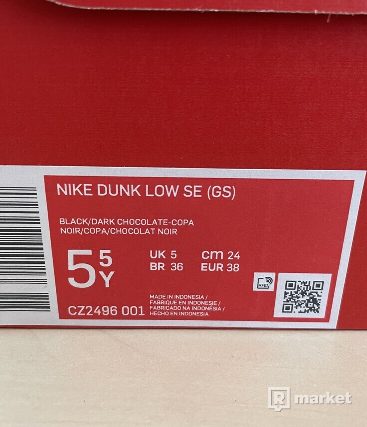 Nike Dunk Low Free 99 Black (GS) - 5.5Y