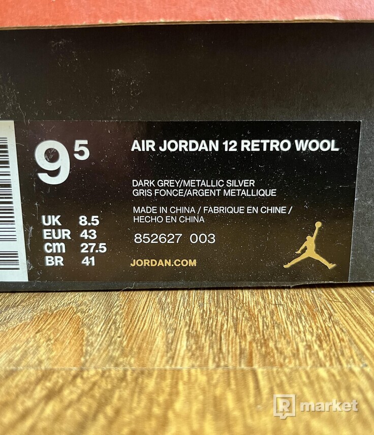 Air Jordan 12 retro wool
