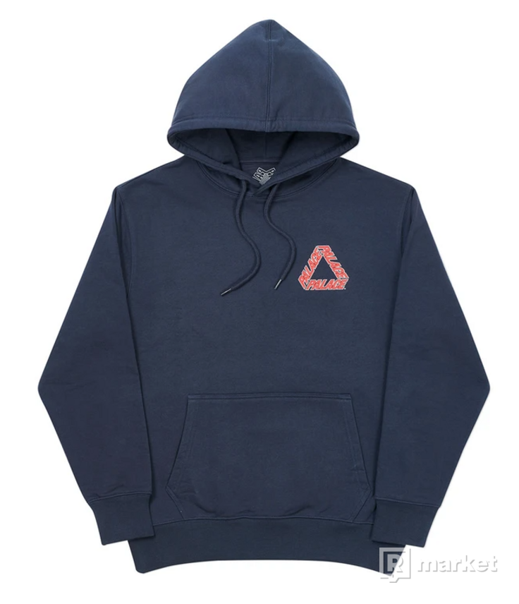 Palace P3 Team Hoodie size L Navy