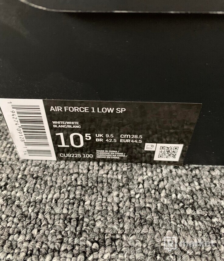 Nike Air Force 1 Low Supreme White (44,5)